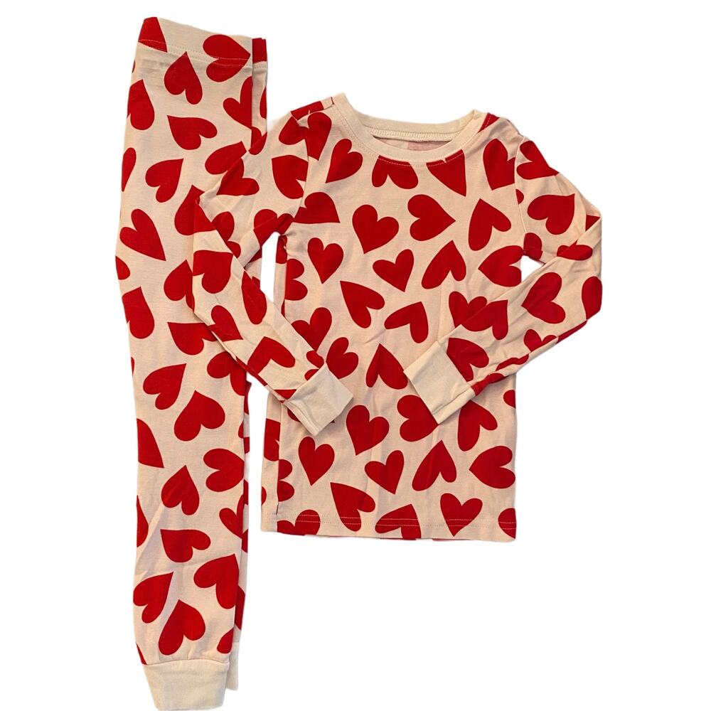 Valentine Heart Pajamas Size 5 T Boy or Girl